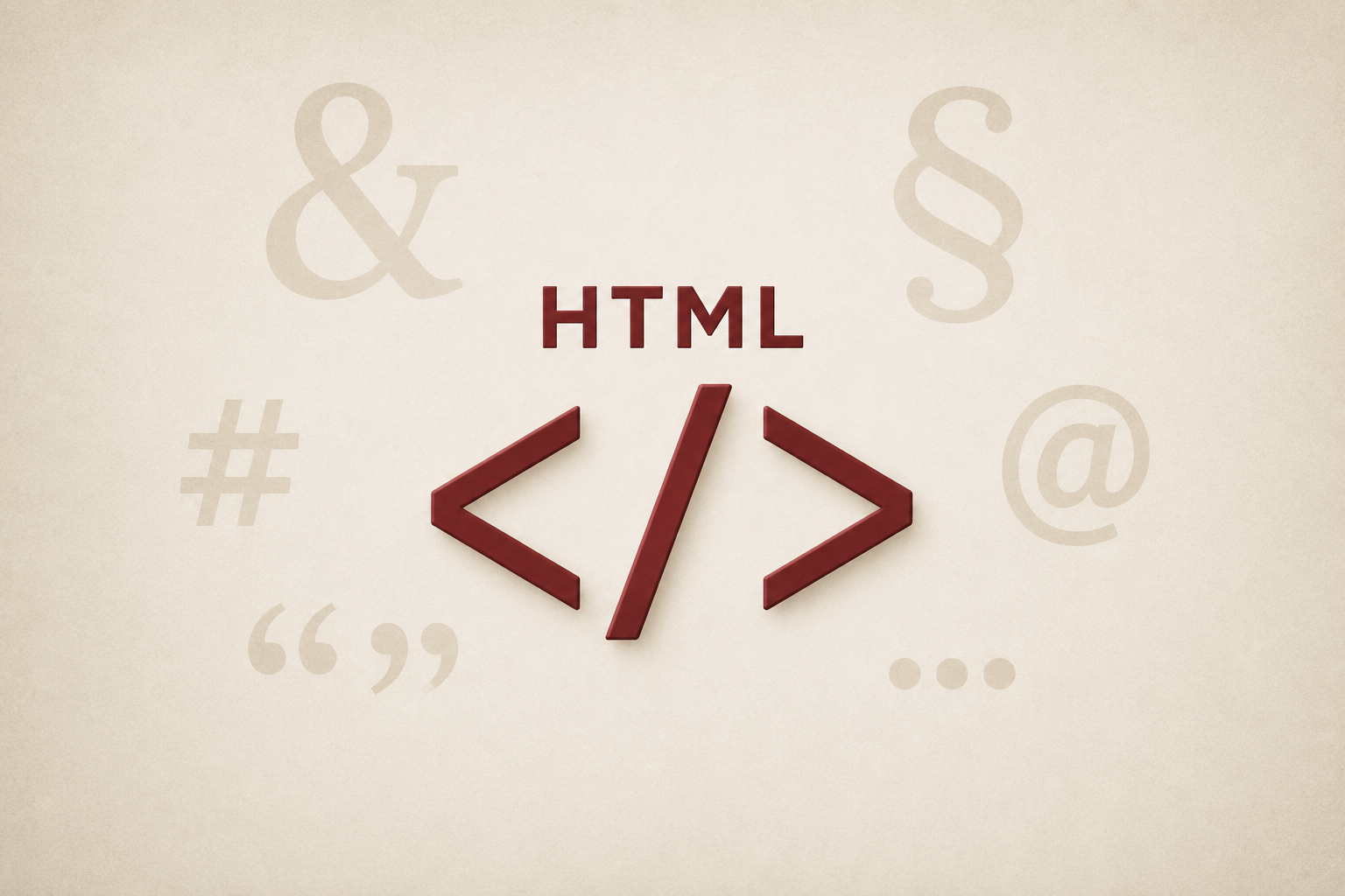HTML-Sonderzeichen
